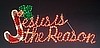 20" Rope Light Jesus is the Reason Motif